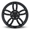 Rtx Alloy Wheel, Nuremberg 18X8 5x112 ET35 CB66.6 GLOSS BLACK 507402